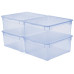Rotho Aufbewahrungsbox Clearbox 18 l, 4 Stück