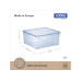 Rotho Aufbewahrungsbox Clearbox 18 l, 4 Stück