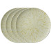 Arthur Krupp Speiseteller Golden Ray 4 Stück,Beige/Gold