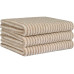 Cawö Handtuch Two-Tone Stripe 50 x 100 cm, Nature