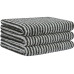 Cawö Handtuch Two-Tone Stripe 50 x 100 cm, Grau