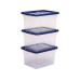 Fellowes Aufbewahrungsbox Bankers Box ProStore 22 l Blau/Transparent