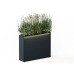 Herstera Metall-Pflanzgefäss Raumteiler 100 x 25 x 80 cm, Anthrazit