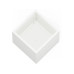 Herstera Metall-Pflanzgefäss Cube 50 cm Moon White