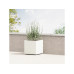 Herstera Metall-Pflanzgefäss Cube 50 cm Moon White