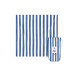 Dock & Bay Picknickdecke 170 x 170 cm, Weiss/Blau