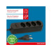 Max Hauri Steckdosenleiste Basic Line 4x Typ 13 sw Schalter Green+Fair