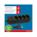 Max Hauri Steckdosenleiste Basic Line 4x Typ 13 sw Schalter Green+Fair