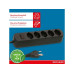 Max Hauri Steckdosenleiste Basic Line 5x Typ 13 sw Schalter Green+Fair