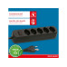 Max Hauri Steckdosenleiste Basic Line 5x Typ 13 sw Schalter Green+Fair