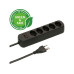 Max Hauri Steckdosenleiste Basic Line 5x Typ 13 sw Schalter Green+Fair