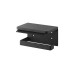 Yamazaki Toilettenpapierhalter Tower 14 x 12 x 8.5 cm, Schwarz