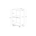 Yamazaki Regal Tower 40 x 38 x 73.3 cm Weiss Yamazaki Regal Tower 40 x 38 x 73.3 cm Weiss