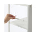 Yamazaki 3-stöckiger Aufbewahrungswagen Tower 42 x 84.5 cm Weiss