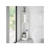 Yamazaki Toilettenpapierhalter Tower mit Rollen 16 x 80.5 cm, Weiss