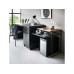 Yamazaki Beistelltisch Tower 53 x 45.2 x 66.8 cm, Schwarz/Braun