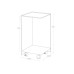 Yamazaki Toilettenpapierhalter Tower mit Rollen 23.5 x 43 cm, Schwarz