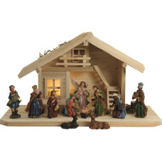 Botanic-Haus Krippe Stall mit Figuren 8 cm Botanic-Haus Krippe Stall mit Figuren 8 cm