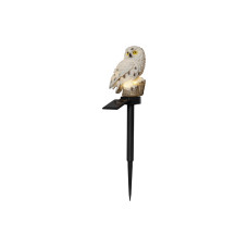 Star Trading Gartenlicht Solardekoration Owl, Beige