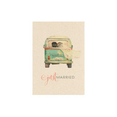 Natur Verlag Hochzeitskarte Just Married A4 Natur Verlag Hochzeitskarte Just Married A4