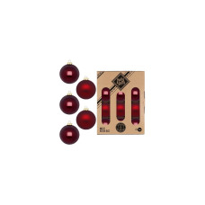 Holly & Jolly Weihnachtskugel Smooth Port 12 Stück, Rot