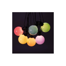 Konstsmide Lichterkette Solar Globe, 10 LEDs, Mehrfarbig