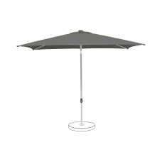 Suncomfort by Glatz Sonnenschirm Pop Up, 250 x 200 cm, Stone Grey Suncomfort by Glatz Sonnenschirm Pop Up, 250 x 200 cm, Stone Grey