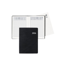 Biella Taschenagenda Technikus Schwarz, 10.1 x 14.2 cm