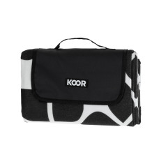 KOOR Picknickdecke Ornamental, Schwarz/Weiss 135 x 160 cm KOOR Picknickdecke Ornamental, Schwarz/Weiss 135 x 160 cm