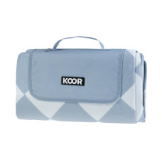 KOOR Picknickdecke Diamond, Blau 135 x 160 cm KOOR Picknickdecke Diamond, Blau 135 x 160 cm
