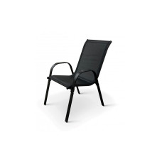 COCON Gartenstuhl Schwarz, 2er Set