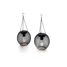 balthasar LED-Hängeleuchte Nina, Solar LED Schwarz, 2 Stück balthasar LED-Hängeleuchte Nina, Solar LED Schwarz, 2 Stück