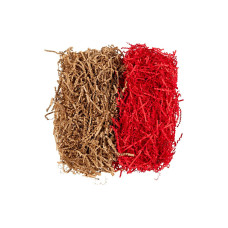 Creativ Company Papier-Füllmaterial 25-30 cm x 3 mm, 100g, Braun-Rot Creativ Company Papier-Füllmaterial 25-30 cm x 3 mm, 100g, Braun-Rot