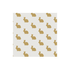 Paper + Design Papierservietten Golden Bunny 33 cm x 33 cm, 20 Stück Paper + Design Papierservietten Golden Bunny 33 cm x 33 cm, 20 Stück