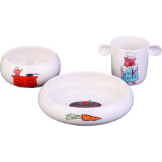 Lunasol Kindergeschirrset Rosie Weiss 3-tlg