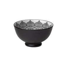 Lunasol Schale Basic Levante Ø 11.5 cm, 6 Stück, Schwarz/Weiss