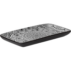 Lunasol Servierplatte Basic Levante 20.3 x 11.2 cm, Schwarz/Weiss Lunasol Servierplatte Basic Levante 20.3 x 11.2 cm, Schwarz/Weiss