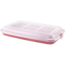Ibili Behälter für Wurstwaren Aufschnitt 24.8 x 14.4 cm, rot Ibili Behälter für Wurstwaren Aufschnitt 24.8 x 14.4 cm, rot
