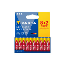 Varta Batterie Longlife Max Power AAA , 10 Stück Varta Batterie Longlife Max Power AAA , 10 Stück