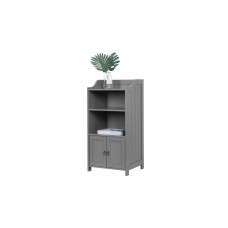 relaxdays Badezimmerregal 40.5 x 86 cm, Grau relaxdays Badezimmerregal 40.5 x 86 cm, Grau