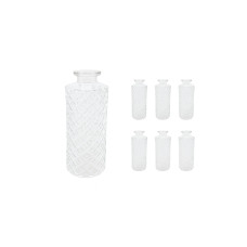relaxdays Vase 6er Set Transparent 13 x 5 cm relaxdays Vase 6er Set Transparent 13 x 5 cm