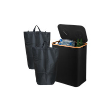 relaxdays Recyclingbehälter 170 L Schwarz relaxdays Recyclingbehälter 170 L Schwarz