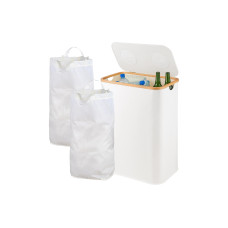 relaxdays Recyclingbehälter 170 L Weiss relaxdays Recyclingbehälter 170 L Weiss