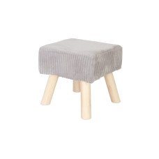 relaxdays Hocker Cord 30 x 30 cm Grau relaxdays Hocker Cord 30 x 30 cm Grau
