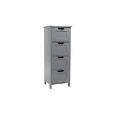 relaxdays Badezimmerregal 30 x 82 cm, Grau relaxdays Badezimmerregal 30 x 82 cm, Grau