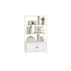 relaxdays Regal 154.5 x 74 cm Weiss