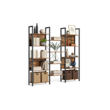 relaxdays Regal Industrial mit 14 Ablagen 166 x 158 x Dunkelbraun relaxdays Regal Industrial mit 14 Ablagen 166 x 158 x Dunkelbraun