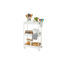relaxdays Küchenwagen 62.5 x 40 x 22 cm Weiss relaxdays Küchenwagen 62.5 x 40 x 22 cm Weiss