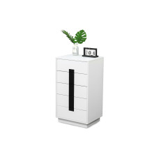 relaxdays Kommode mit 5 Schubladen 88 x 50 x 40 cm Weiss/Schwarz relaxdays Kommode mit 5 Schubladen 88 x 50 x 40 cm Weiss/Schwarz