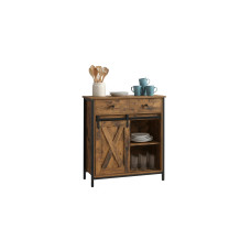relaxdays Sideboard 80 x 70 x 30 cm Braun/Schwarz relaxdays Sideboard 80 x 70 x 30 cm Braun/Schwarz